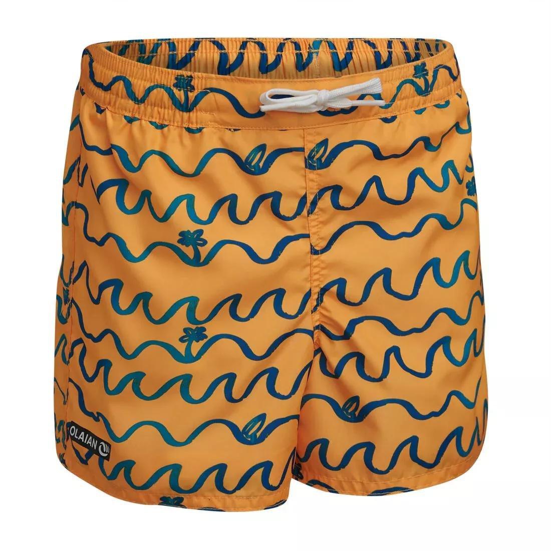 Kids Swim Shorts100 , Orange, , medium