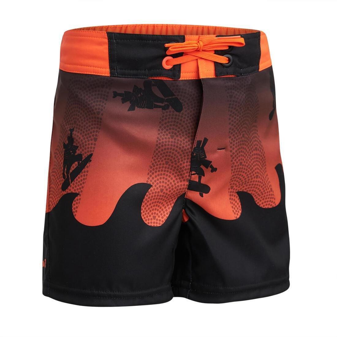 Kids Swim Shorts 500, Red, , large image number 1