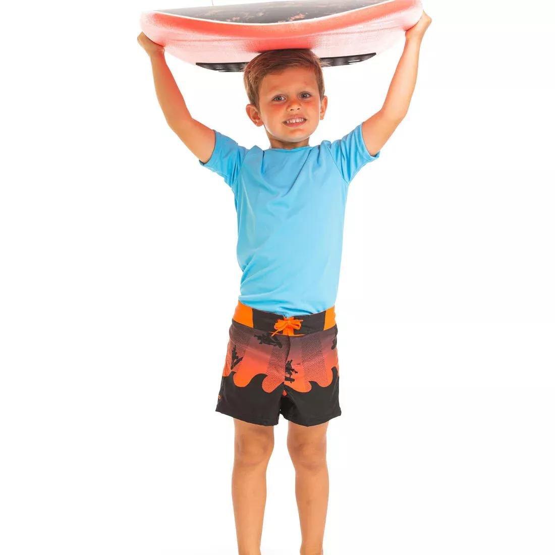 Kids' Swim Shorts 500, Yellow, No Color, large image number 13