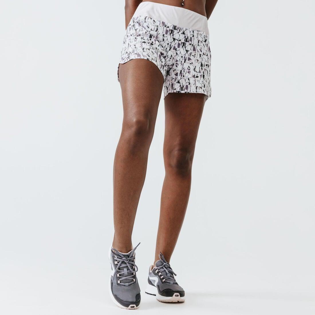 Run Dry Women's Running Shorts Print, Pink, , large image number 1