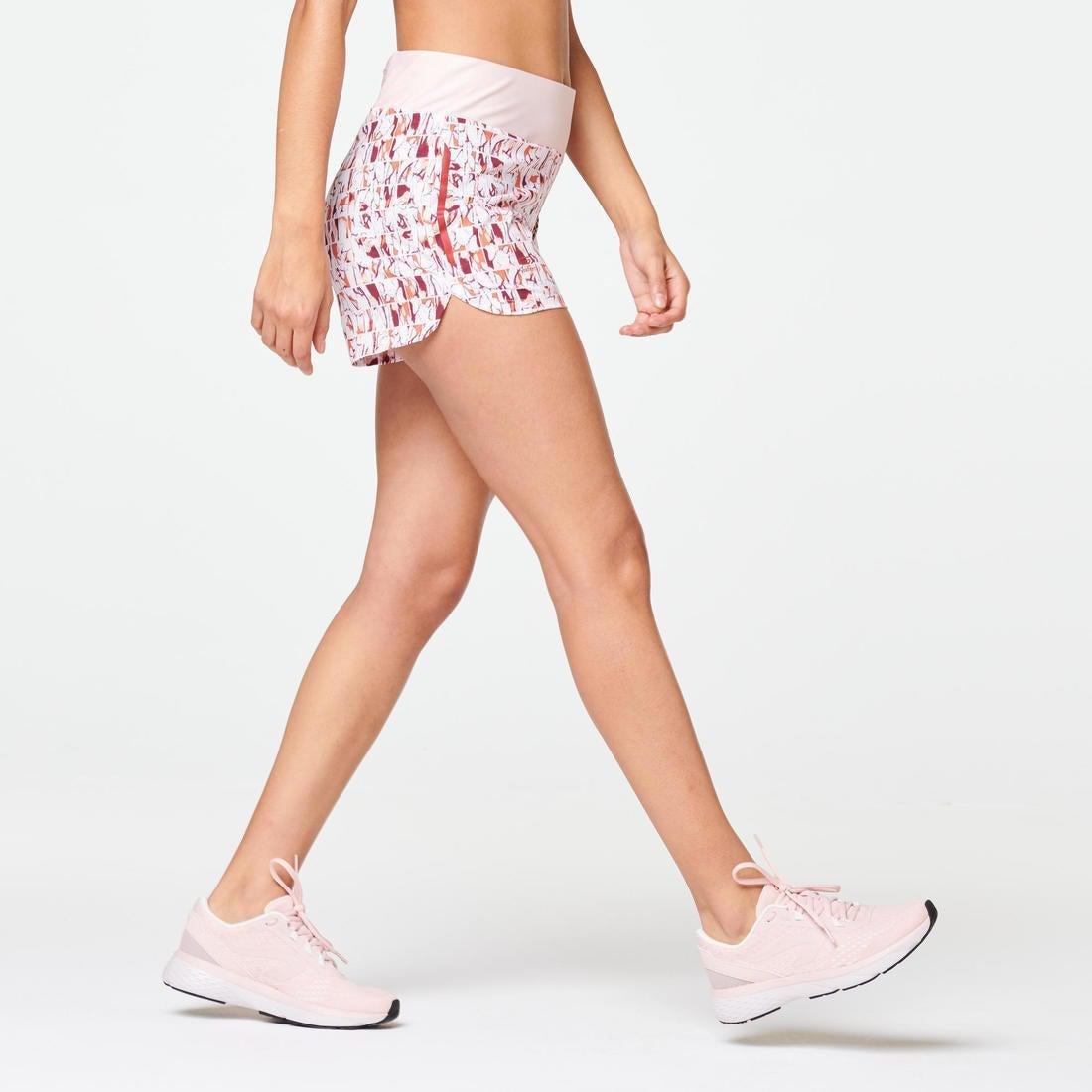 Run Dry Women's Running Shorts Print, Pink, No Color, large image number 10