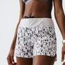 KALENJI - Run Dry Womens Running Shorts Print, Light Grey