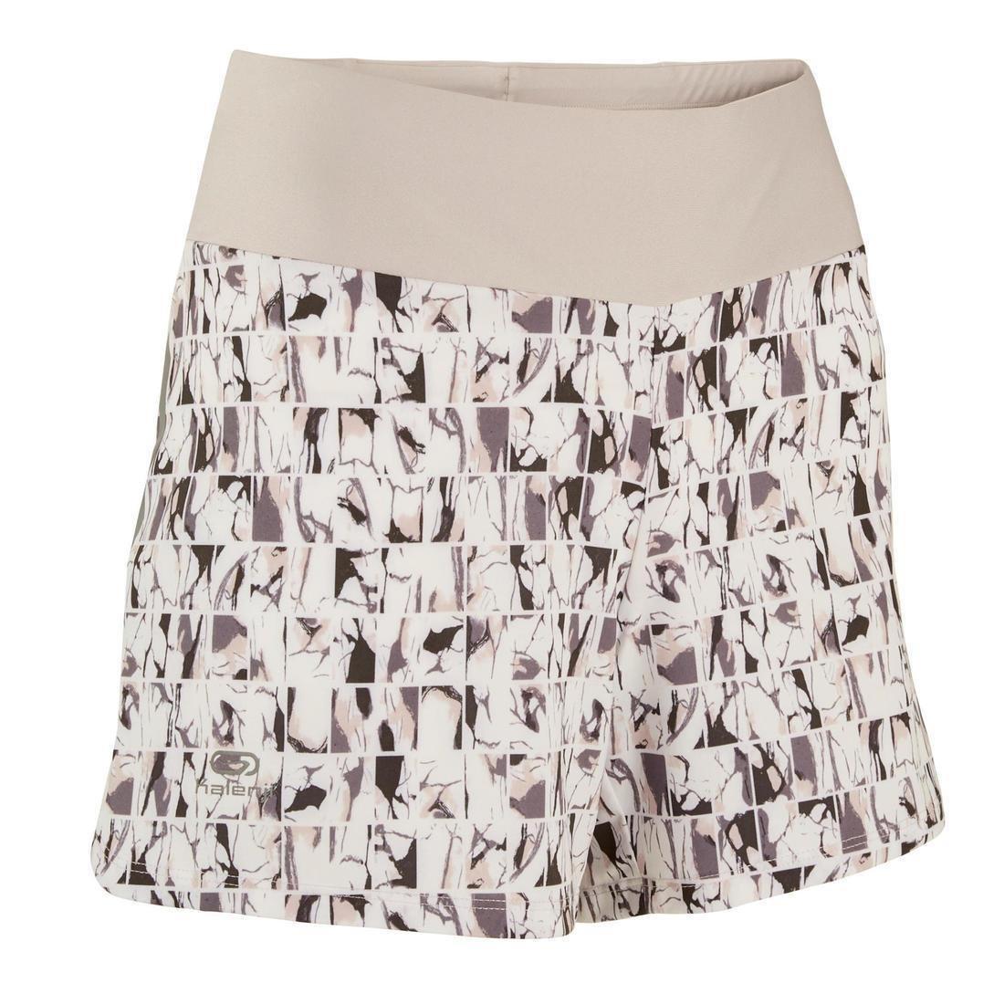 Run Dry Women's Running Shorts Print, Light Grey, , large image number 12
