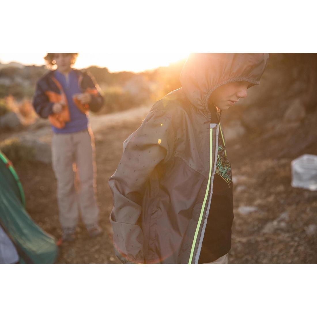 Kids Waterproof Hiking Jacket - Hike 150, Blue, No Color, large image number 14