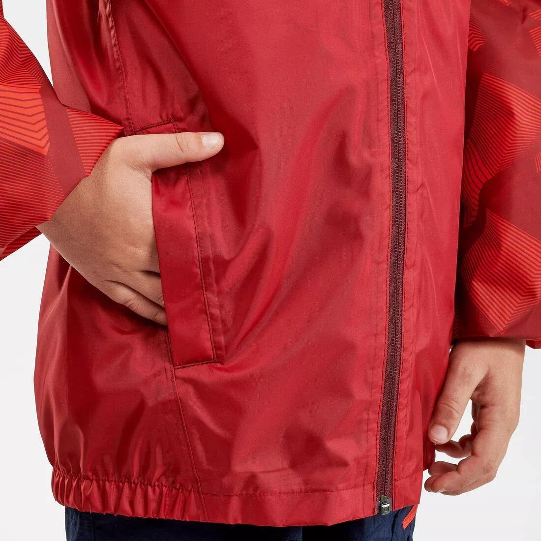 BORDEAUX Kids' Hiking Waterproof Jacket MH150 7-15 Years, No Color, large image number 5