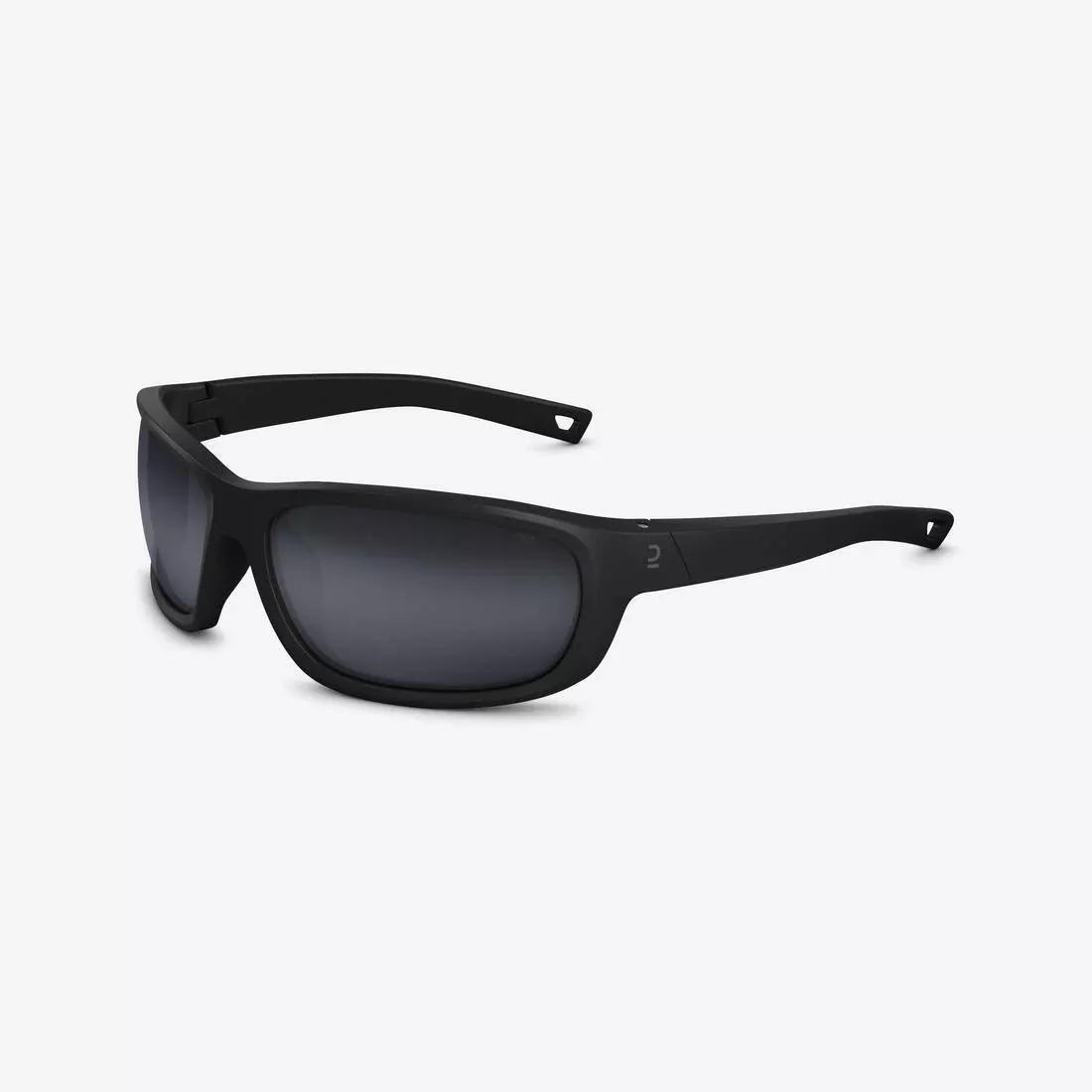 QUECHUA Adults' Hiking Sunglasses MH500, Category 3, Black