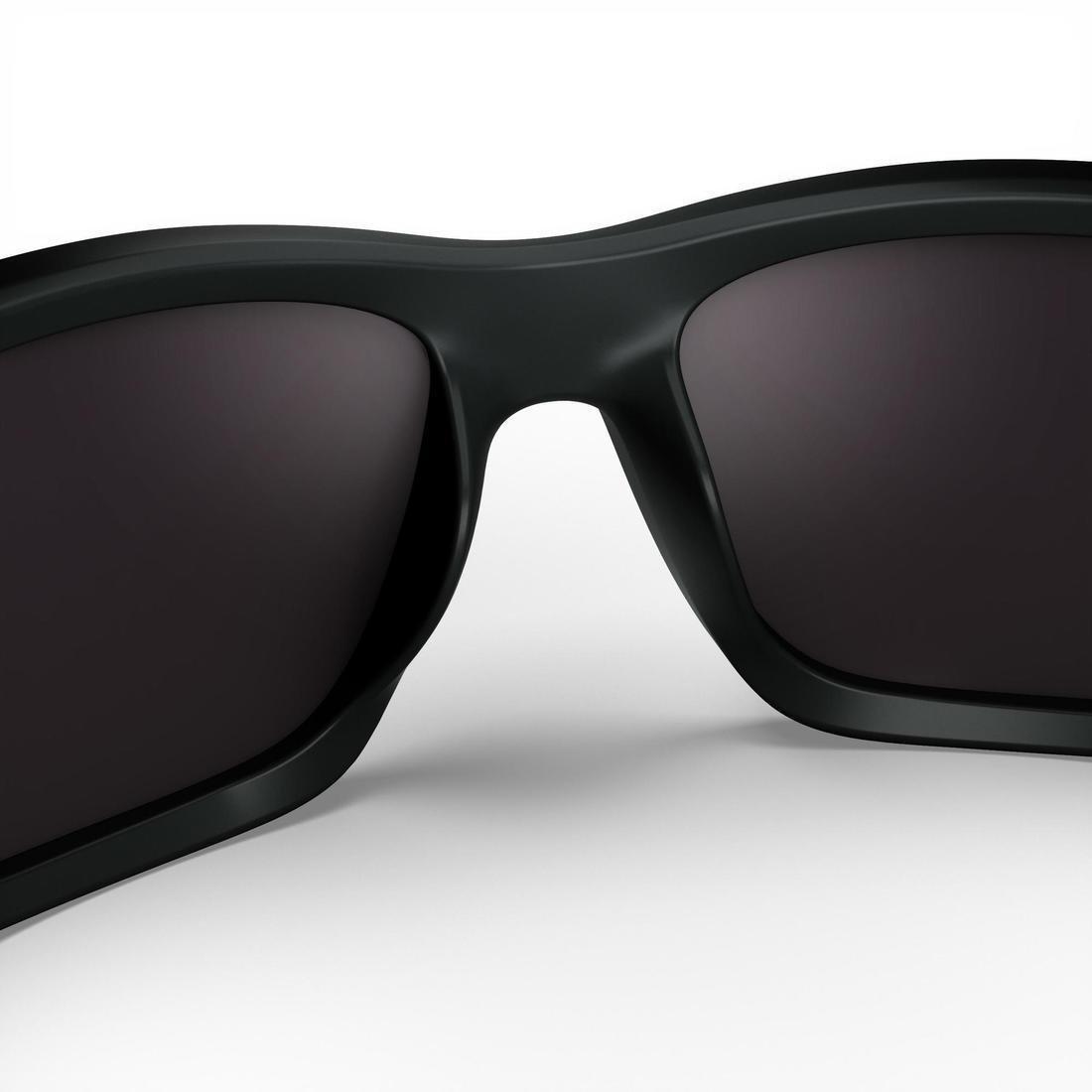 Adults' Hiking Sunglasses MH500, Category 3, Black, No Color, large image number 2