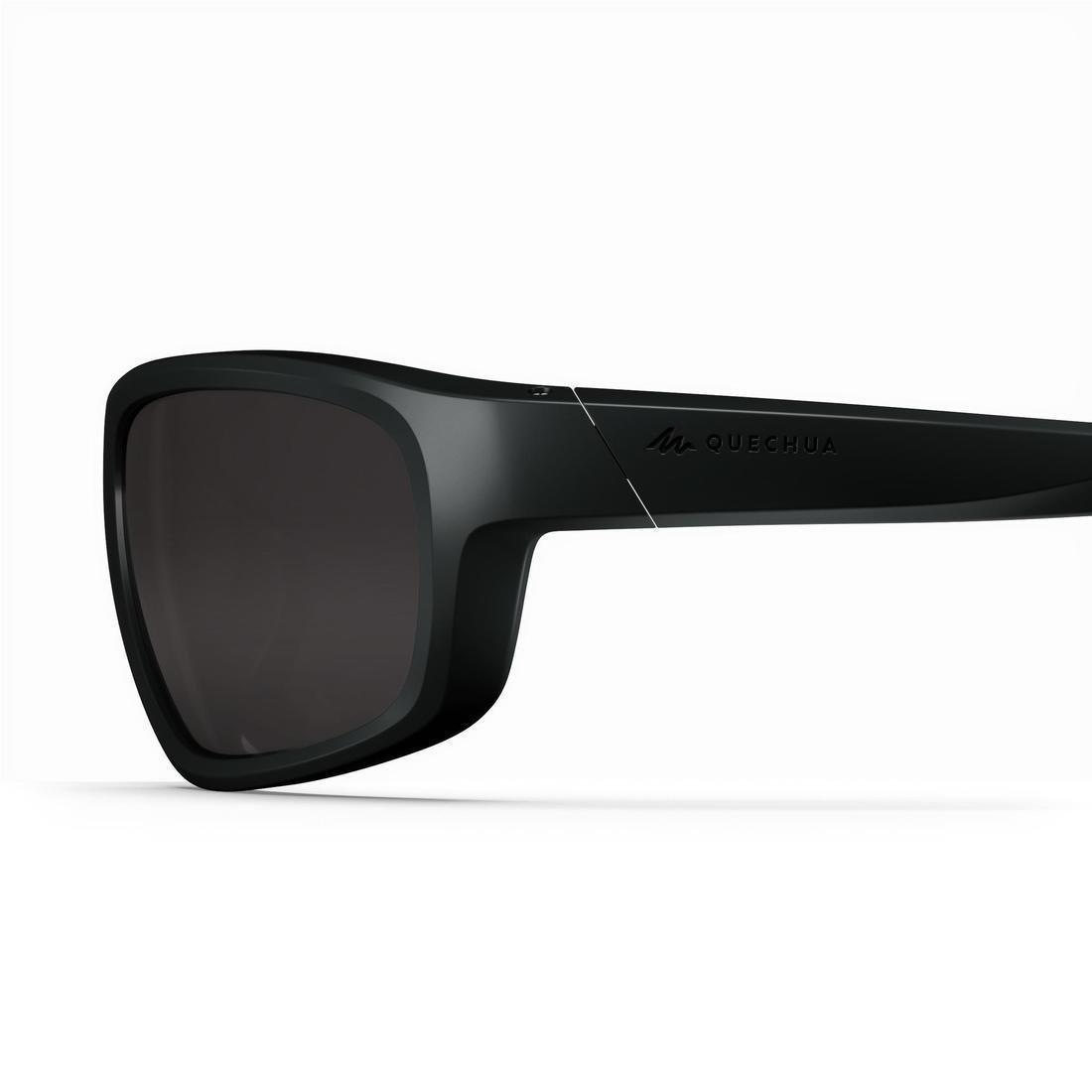 Adults' Hiking Sunglasses MH500, Category 3, Black, No Color, large image number 5
