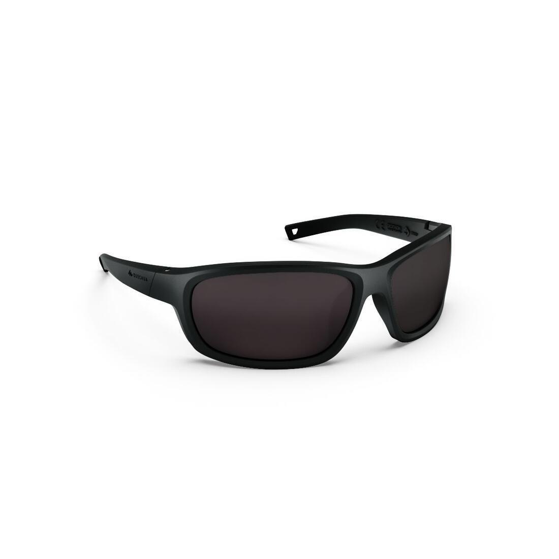 QUECHUA - Adults' Hiking Sunglasses MH500, Category 3, Black