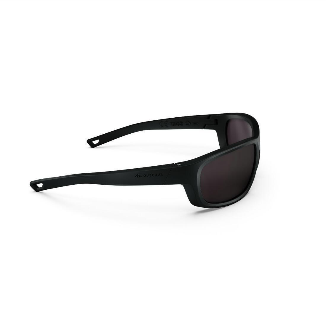 Adults' Hiking Sunglasses MH500, Category 3, Black, No Color, large image number 14