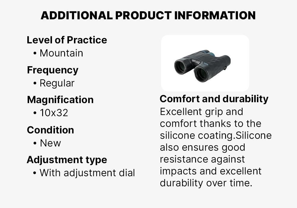 B700 Adult Hiking Binoculars With Adjustment x10 Magnification, No Color, large image number 16