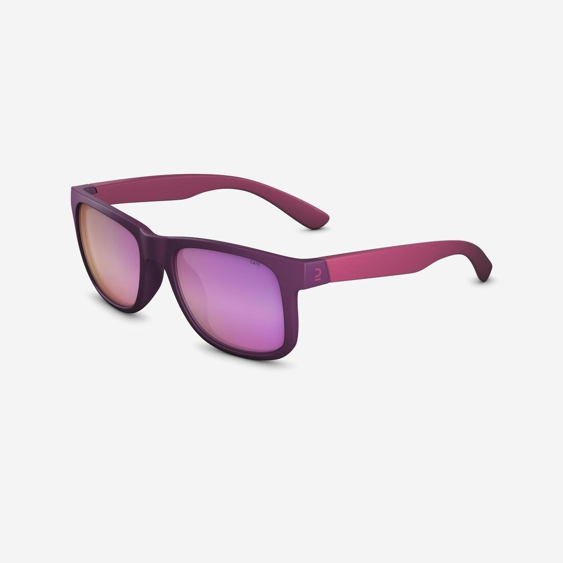Kids Hiking Sunglasses Category 3, Purple, No Color, large image number 0