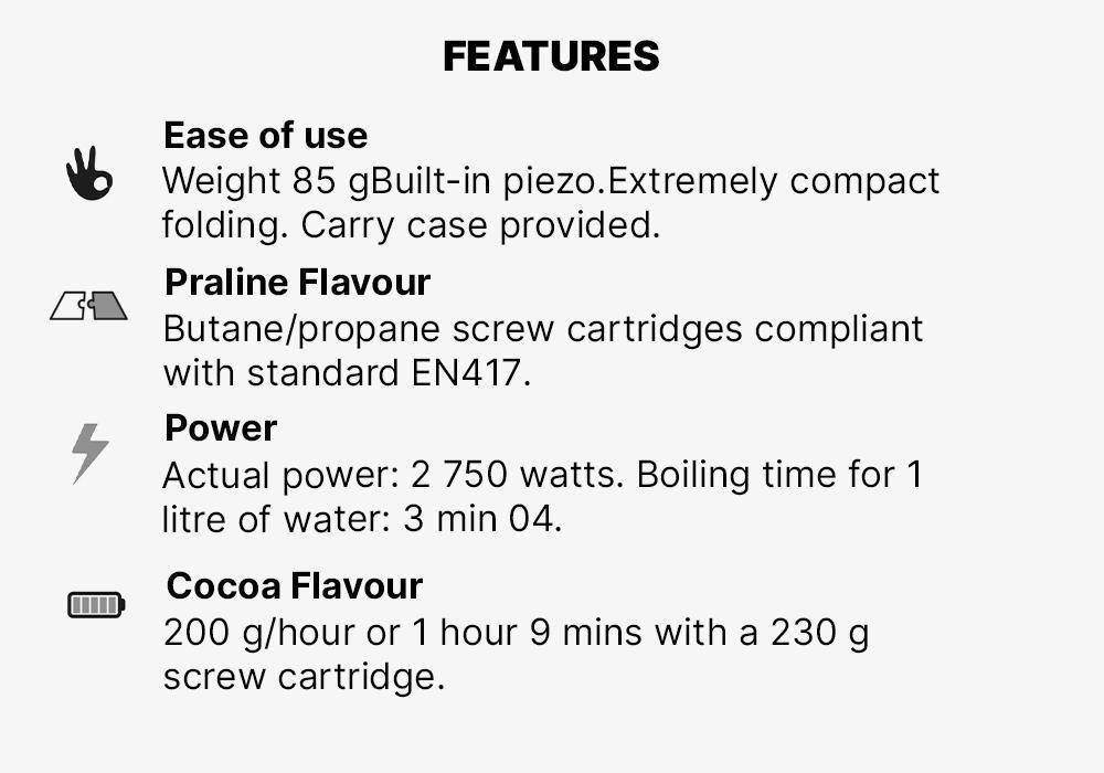 Lightweight and Compact Stove with Piezo, No Color, medium