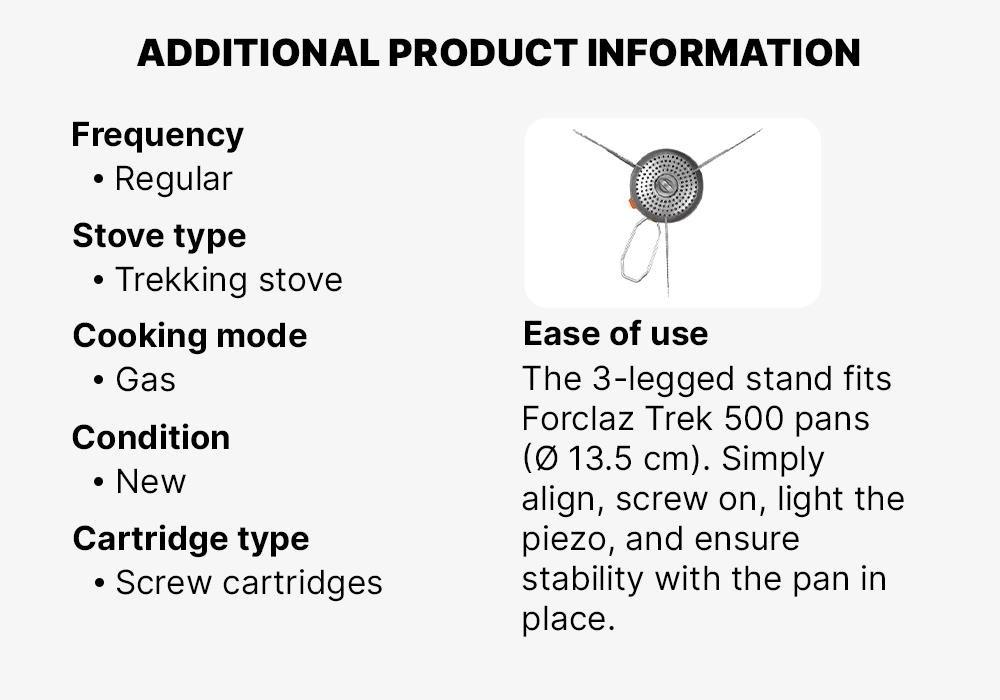 Lightweight and Compact Stove with Piezo, No Color, medium