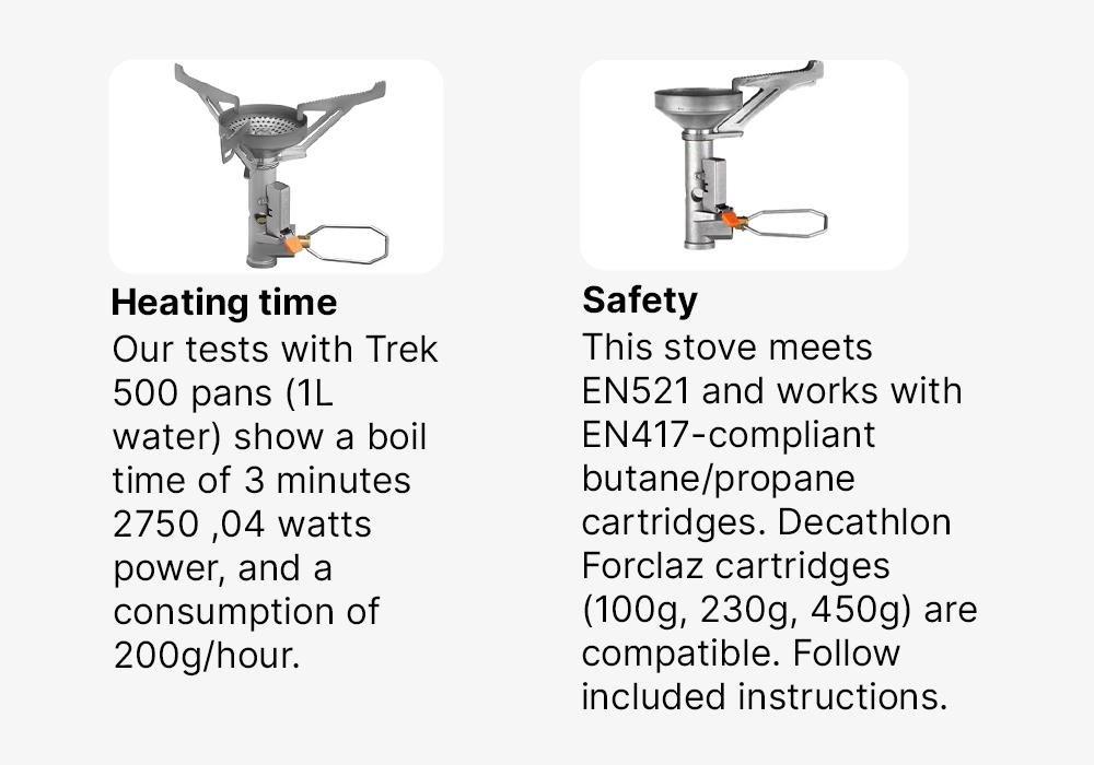 Lightweight and Compact Stove with Piezo, No Color, medium