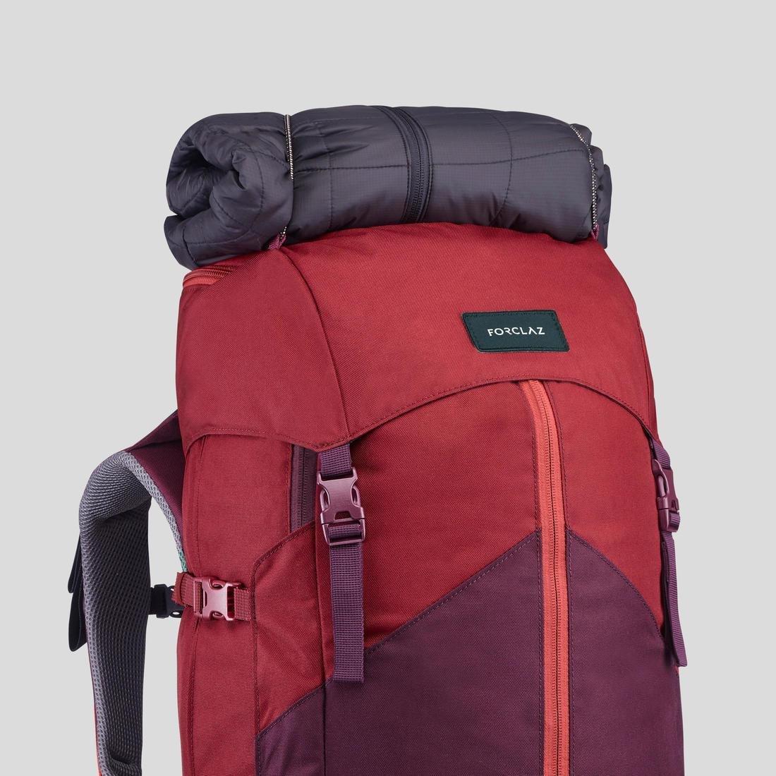 Women Trekking Backpack- Mt 100 Easyfit, Red, No Color, large image number 6