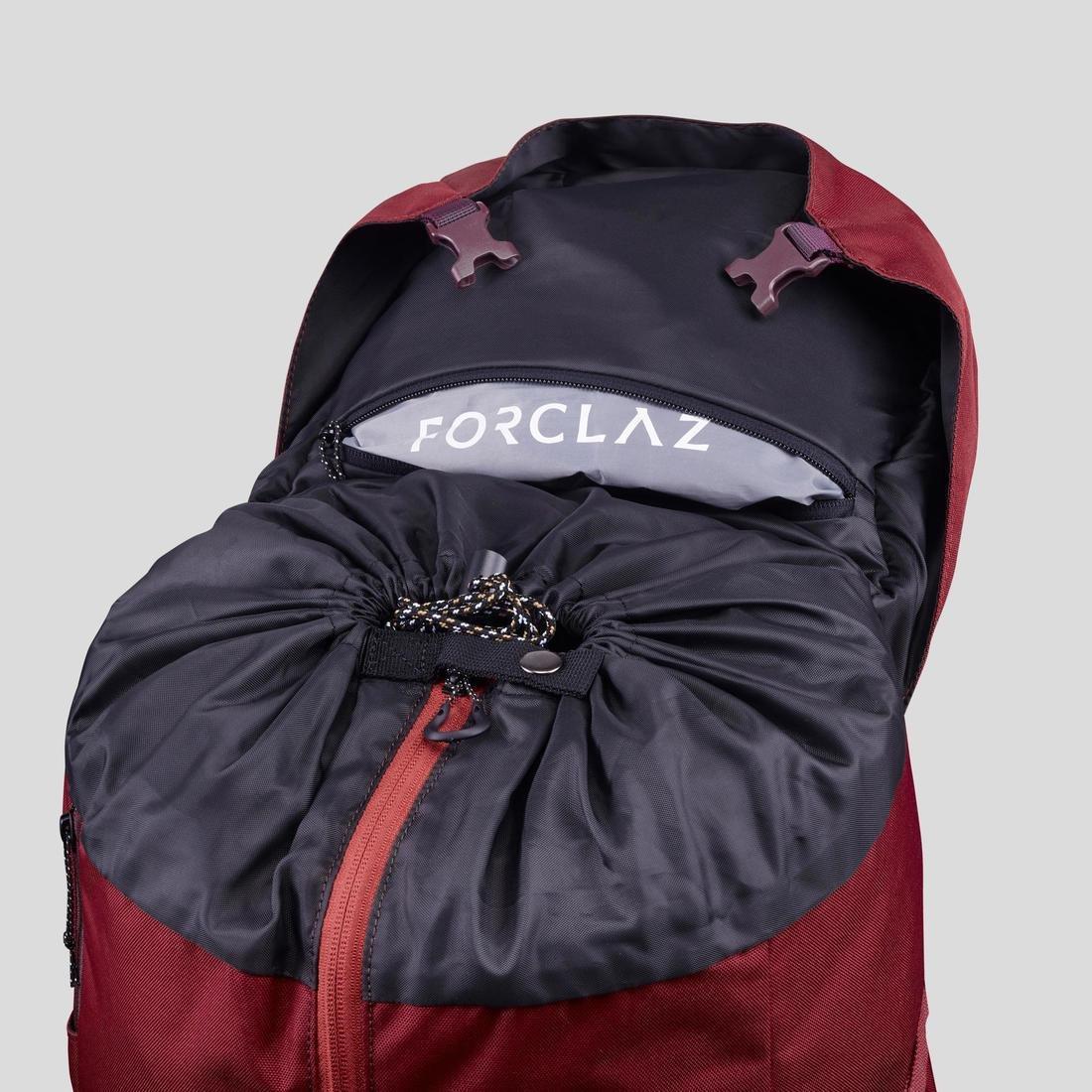 Women Trekking Backpack- Mt 100 Easyfit, Red, No Color, large image number 8