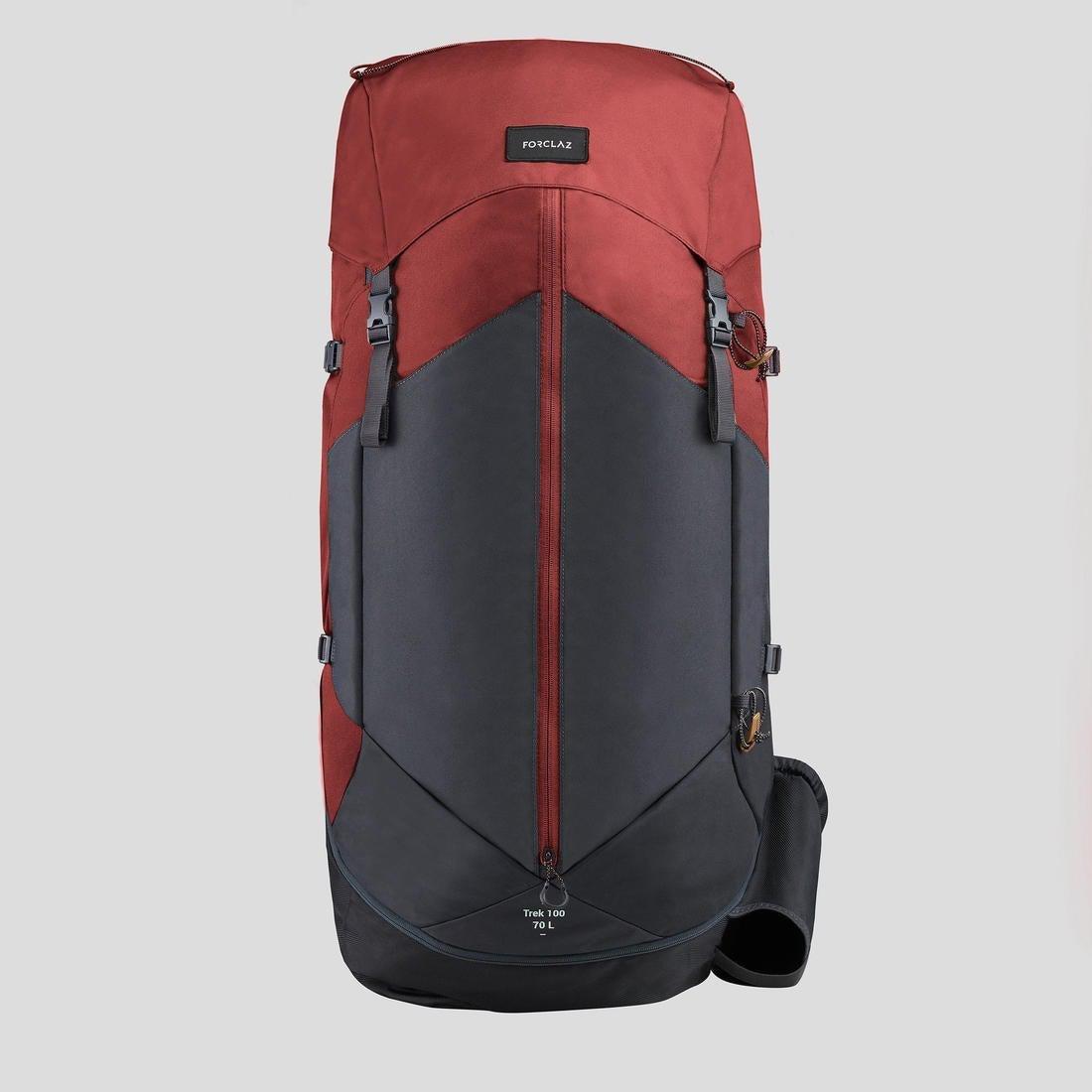 Men's  Treakking Backpack - MT100 Easyfit, Mahogany, No Color, large image number 1