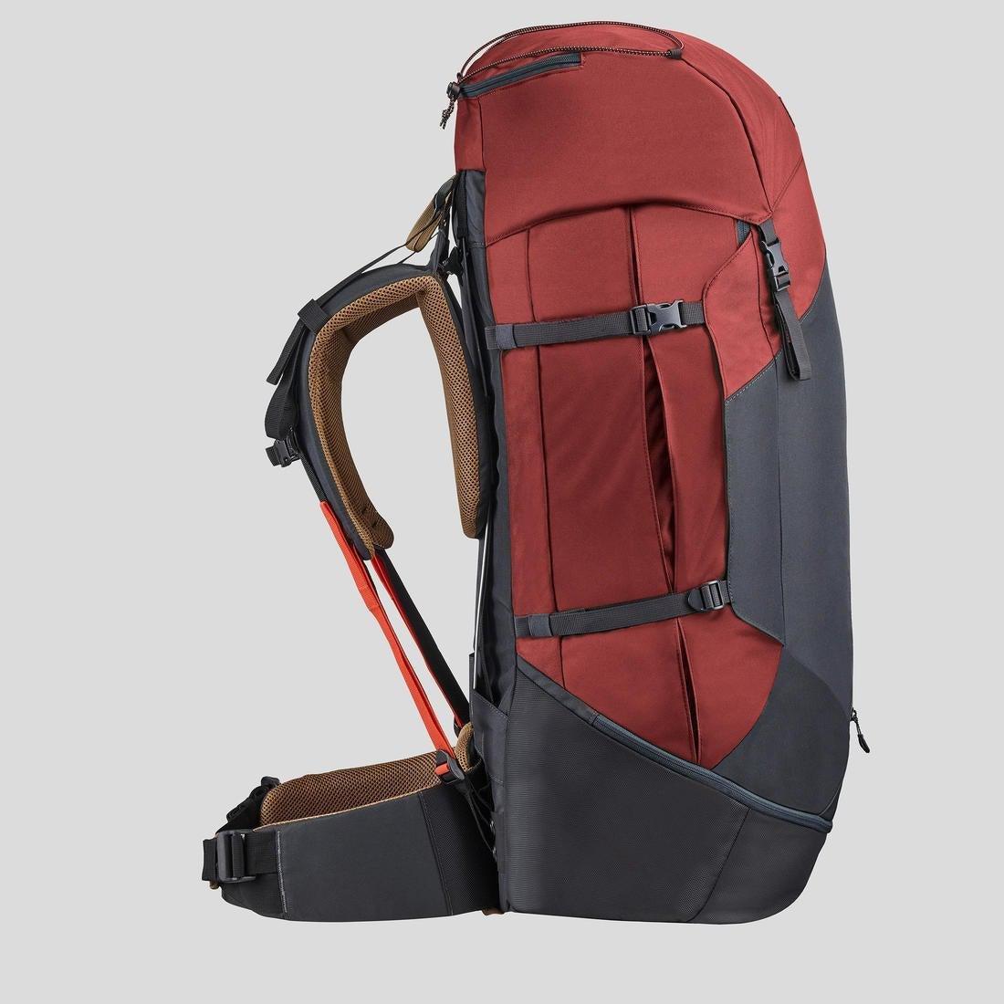 Men's  Treakking Backpack - MT100 Easyfit, Mahogany, No Color, large image number 2
