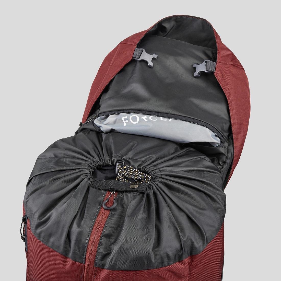 Men's  Treakking Backpack - MT100 Easyfit, Mahogany, No Color, large image number 13
