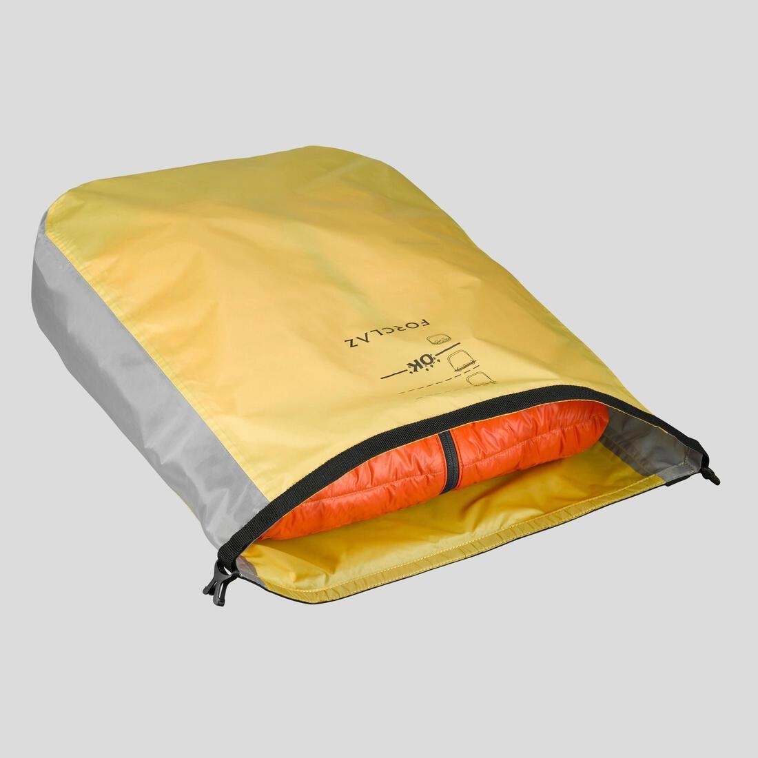 Trekking Half-Moon Waterproof Storage Bag 2-Pack - 2X15L, Yellow, No Color, large image number 1