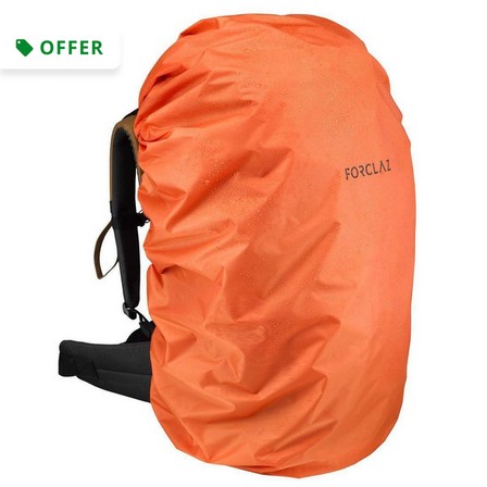 FORCLAZ - Basic Rain Cover For Backpack, Orange