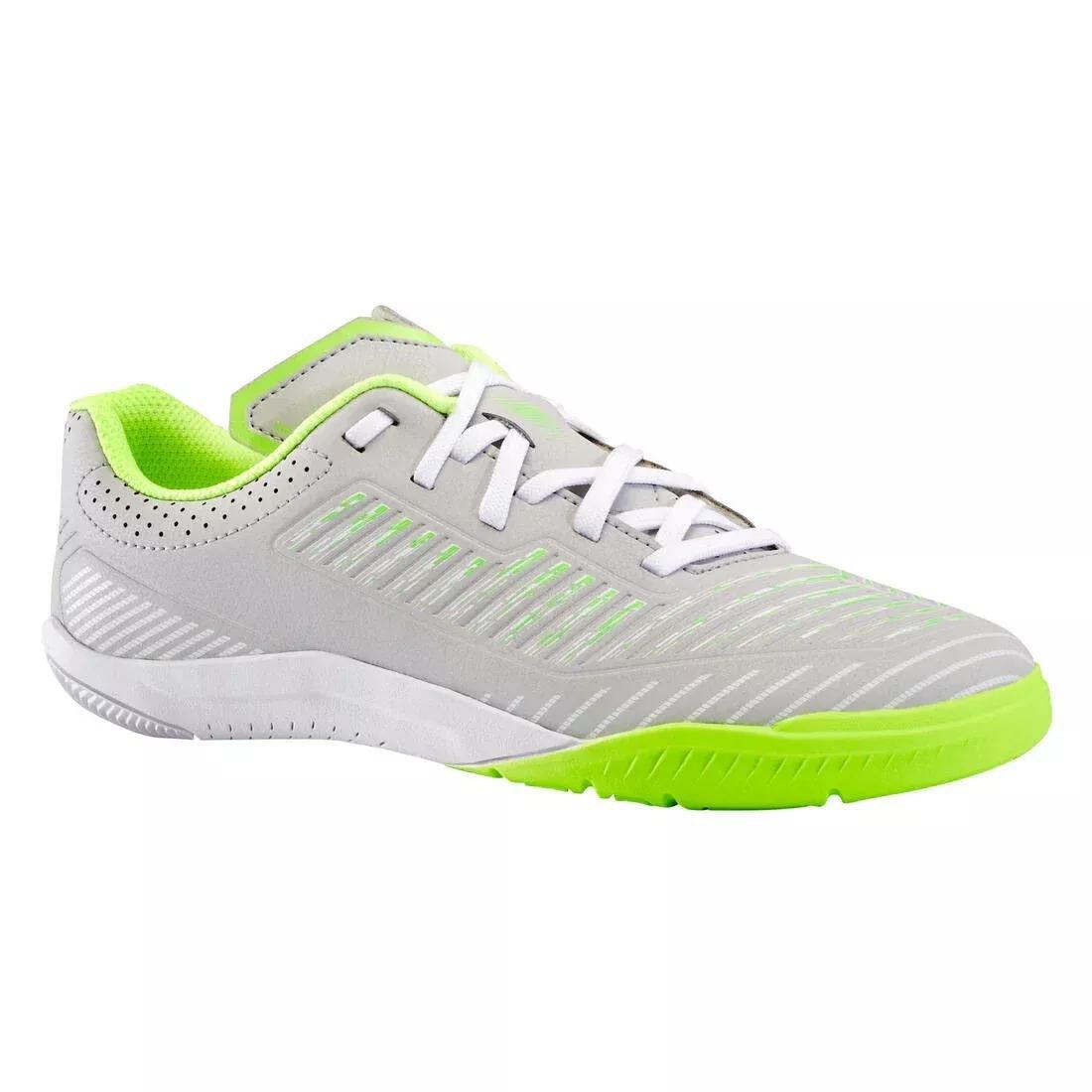 PEARL GREY Kids' Futsal Shoes Ginka 500, 5401_000, large image number 2
