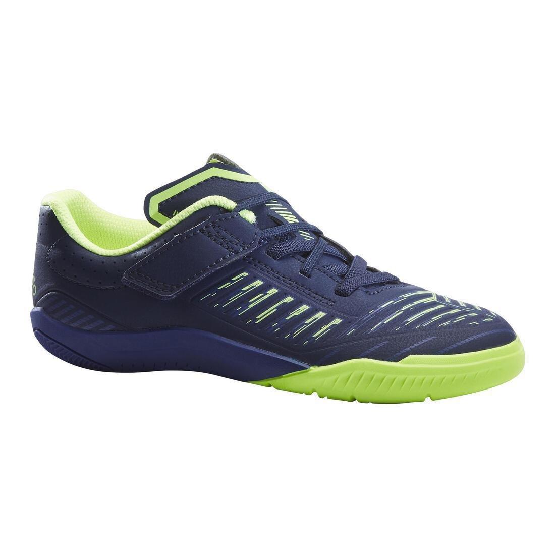 NAVY BLUE Kids' Futsal Shoes Ginka 500, , large image number 0
