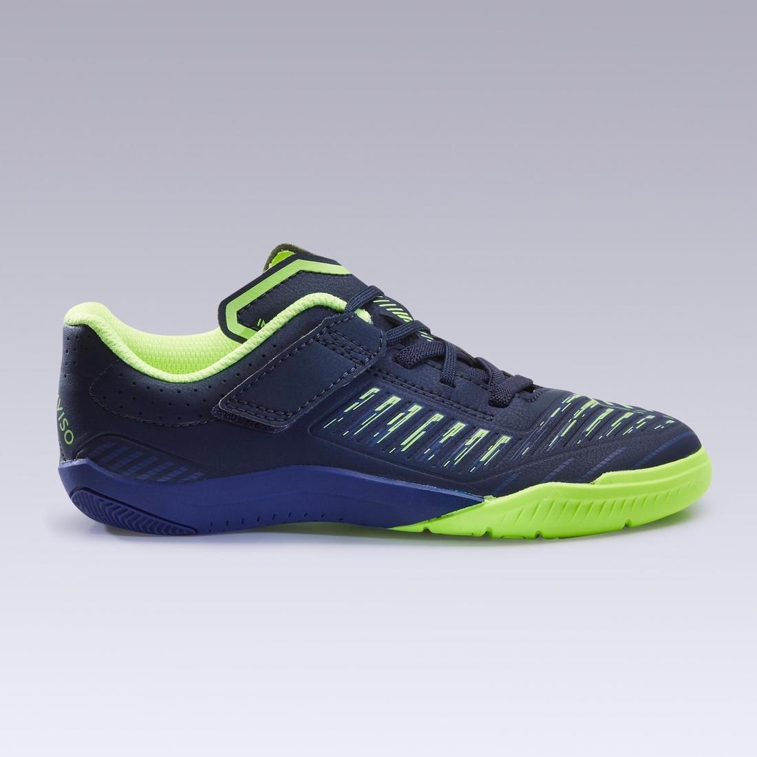 NAVY BLUE Kids' Futsal Shoes Ginka 500, , large image number 1
