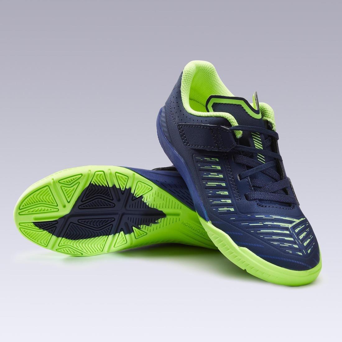 KIPSTA - Kids' Futsal Shoes Ginka 500, Navy blue