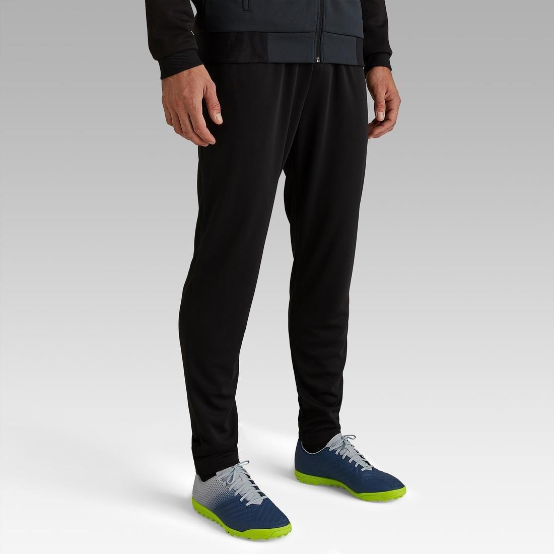 Adult Football Bottoms T100, Black, , large image number 1