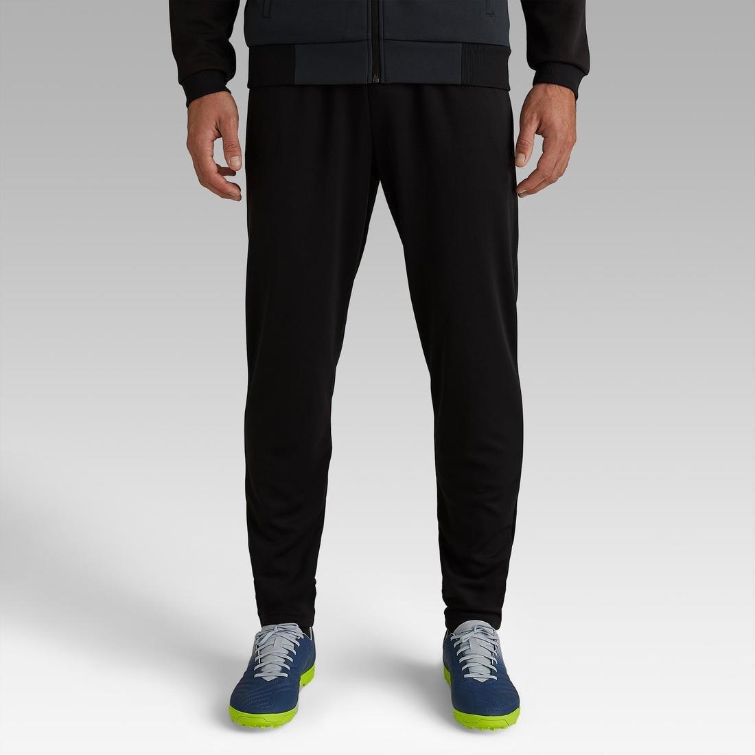Adult Football Bottoms T100, Black, No Color, large image number 3