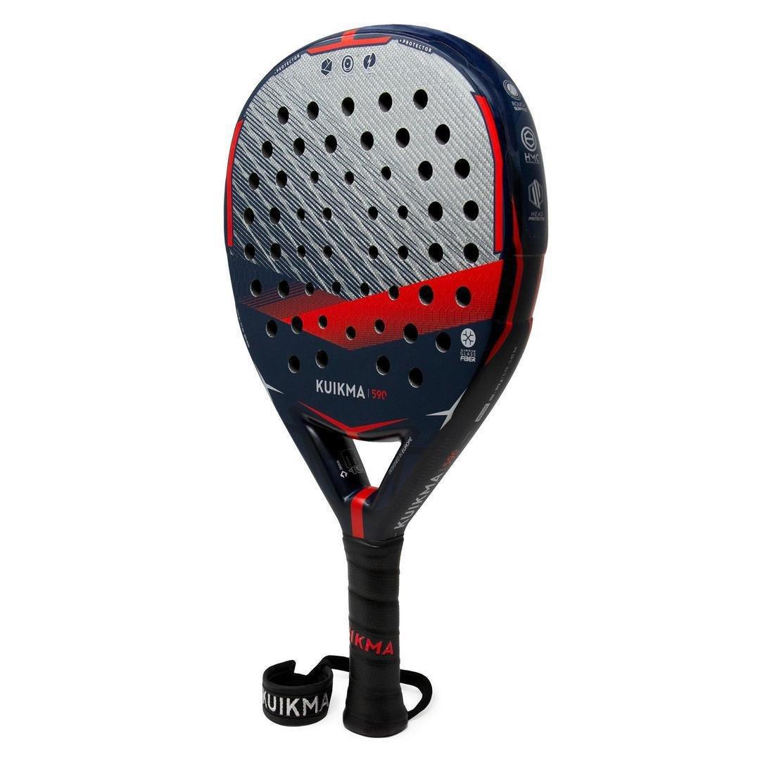 Adult Padel Racket Pr 590, Scarlet Red, No Color, large image number 1
