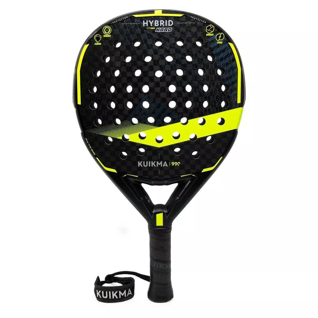 Adult Padel Racket Pr 990 Hybrid Hard, Yellow, , medium