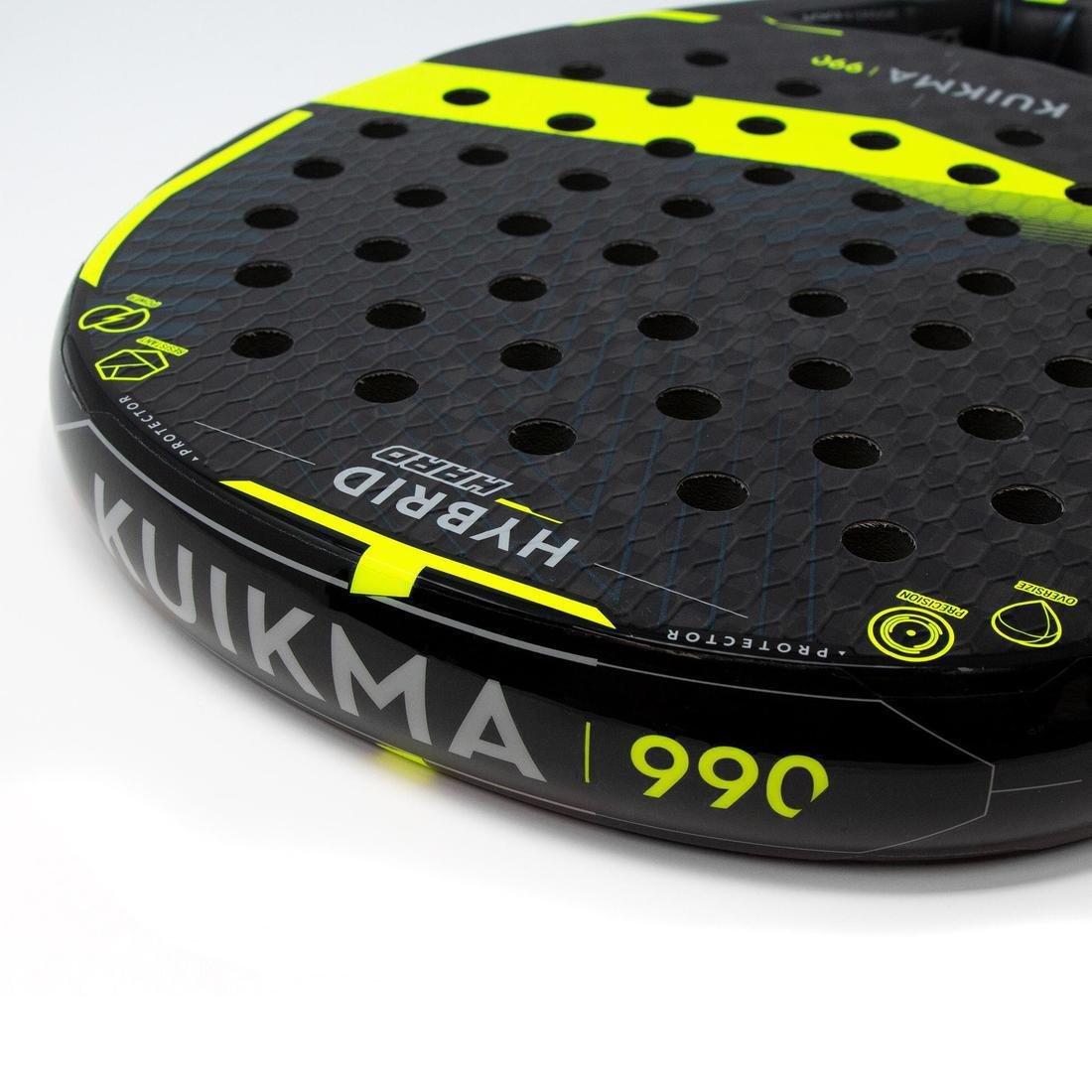 Adult Padel Racket Pr 990 Hybrid Hard, Yellow, No Color, large image number 5