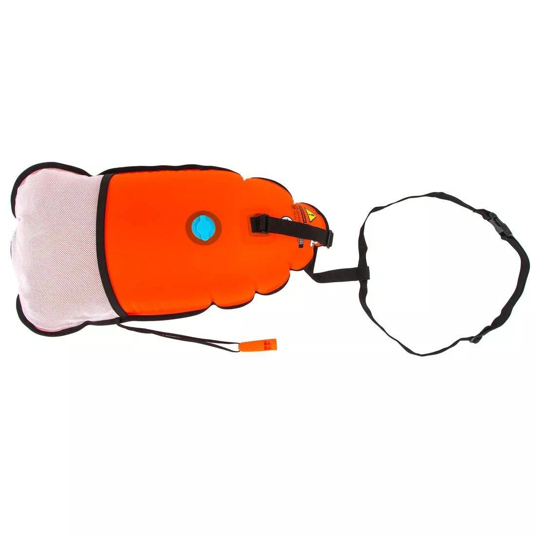 Open Water Swimming Float Buoy, Orange, No Color, large image number 4