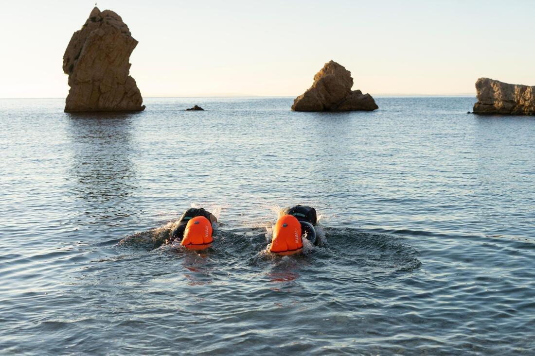 Open Water Swimming Float Buoy, Orange, No Color, large image number 9
