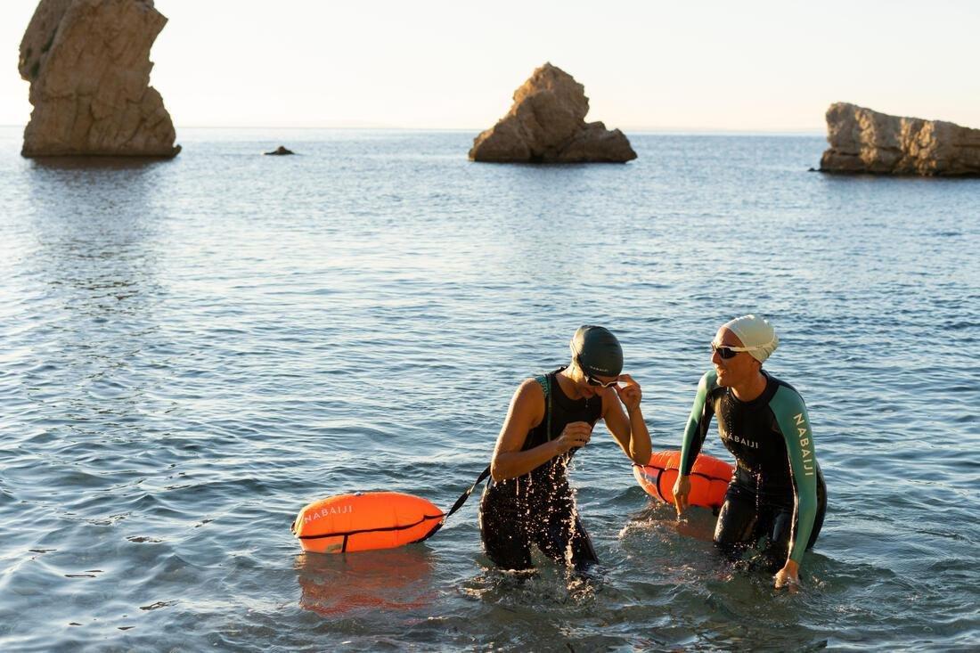 Open Water Swimming Float Buoy, Orange, No Color, large image number 10