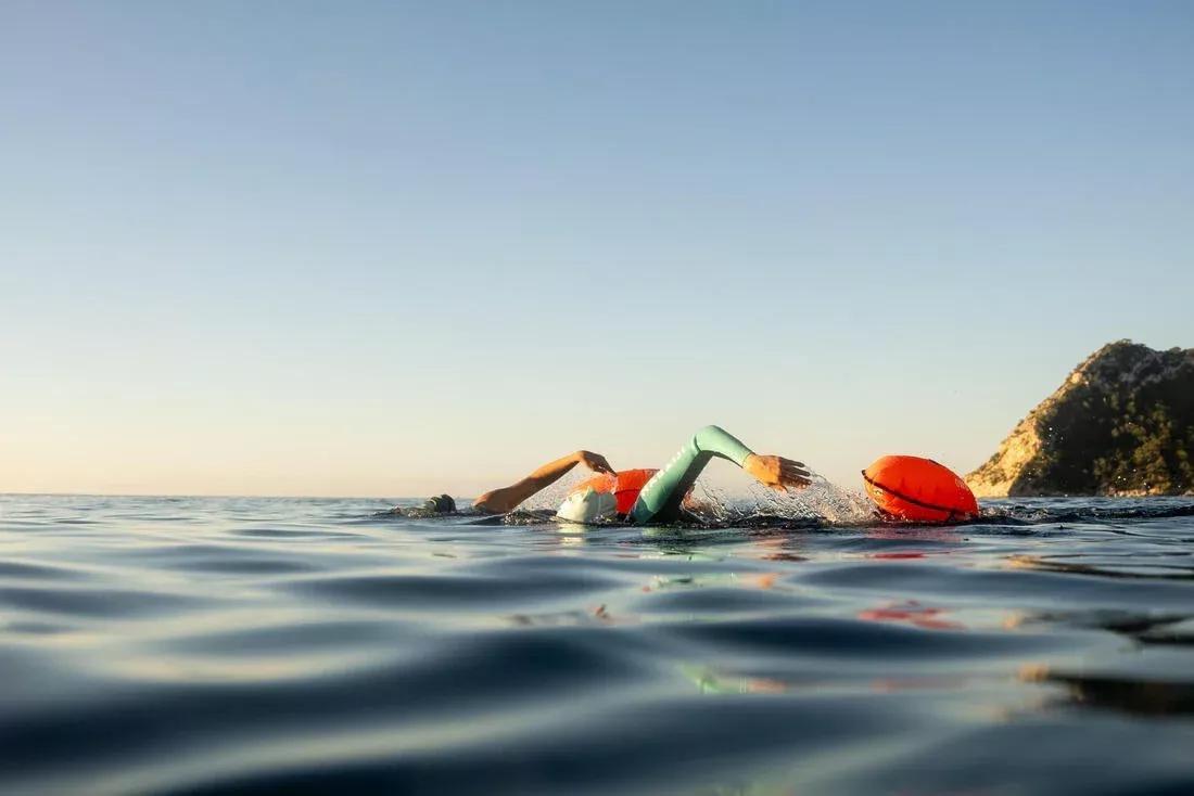 Open Water Swimming Float Buoy, Orange, No Color, large image number 12