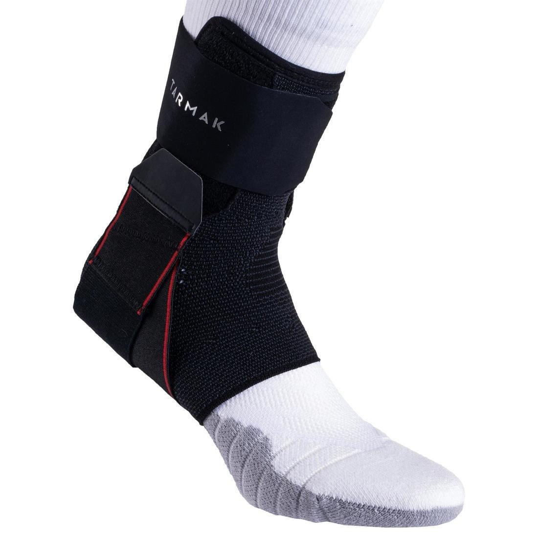1/2 Strong 500 Men's/Women's Right/Left Ankle Ligament Support - Black, Dark Grey, , large image number 8