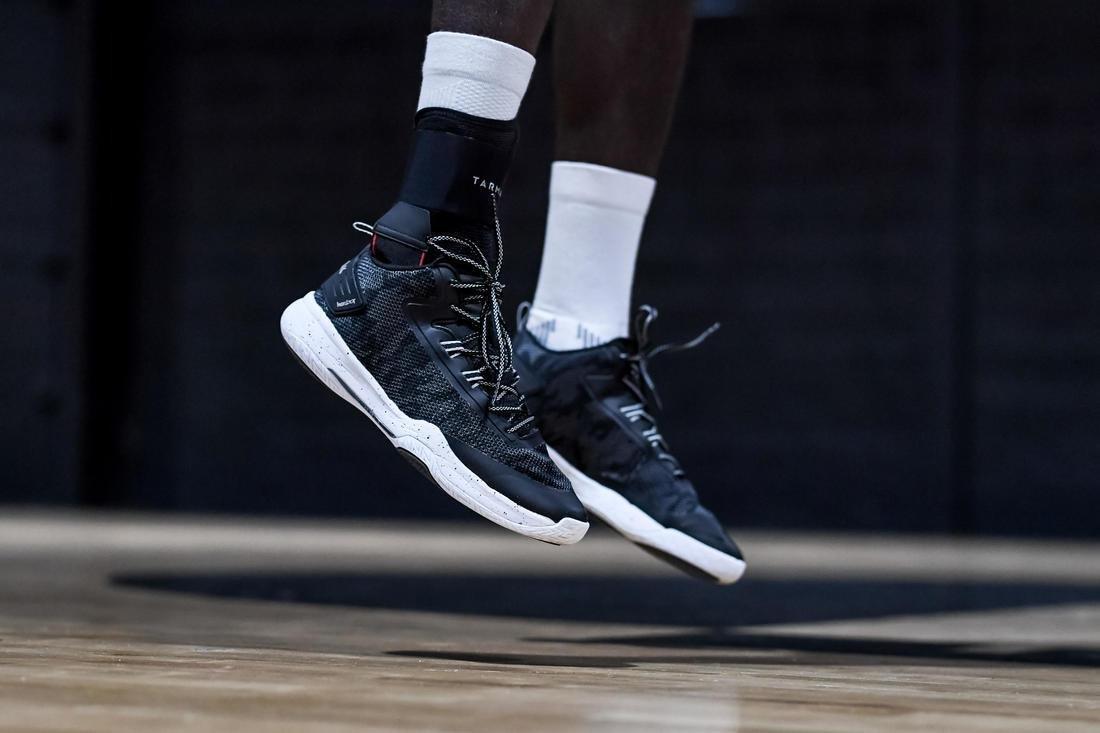 1/2 Strong 500 Men's/Women's Right/Left Ankle Ligament Support - Black, Dark Grey, No Color, large image number 12