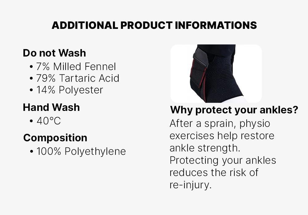 1/2 Strong 500 Men's/Women's Right/Left Ankle Ligament Support - Black, Dark Grey, No Color, medium