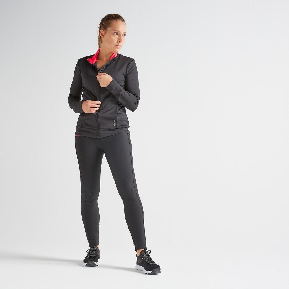 Straight-Cut Fitness Jacket, Black, , large image number 1