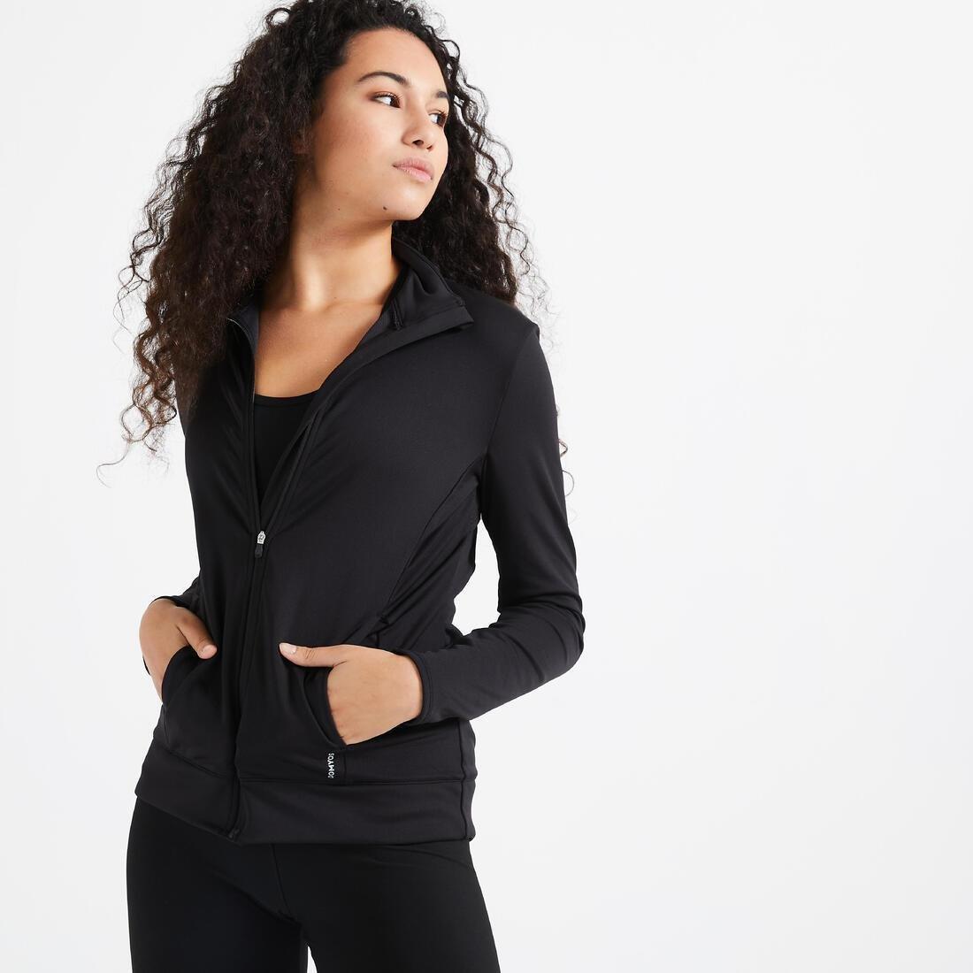 Straight-Cut Fitness Jacket, Black, , large image number 6