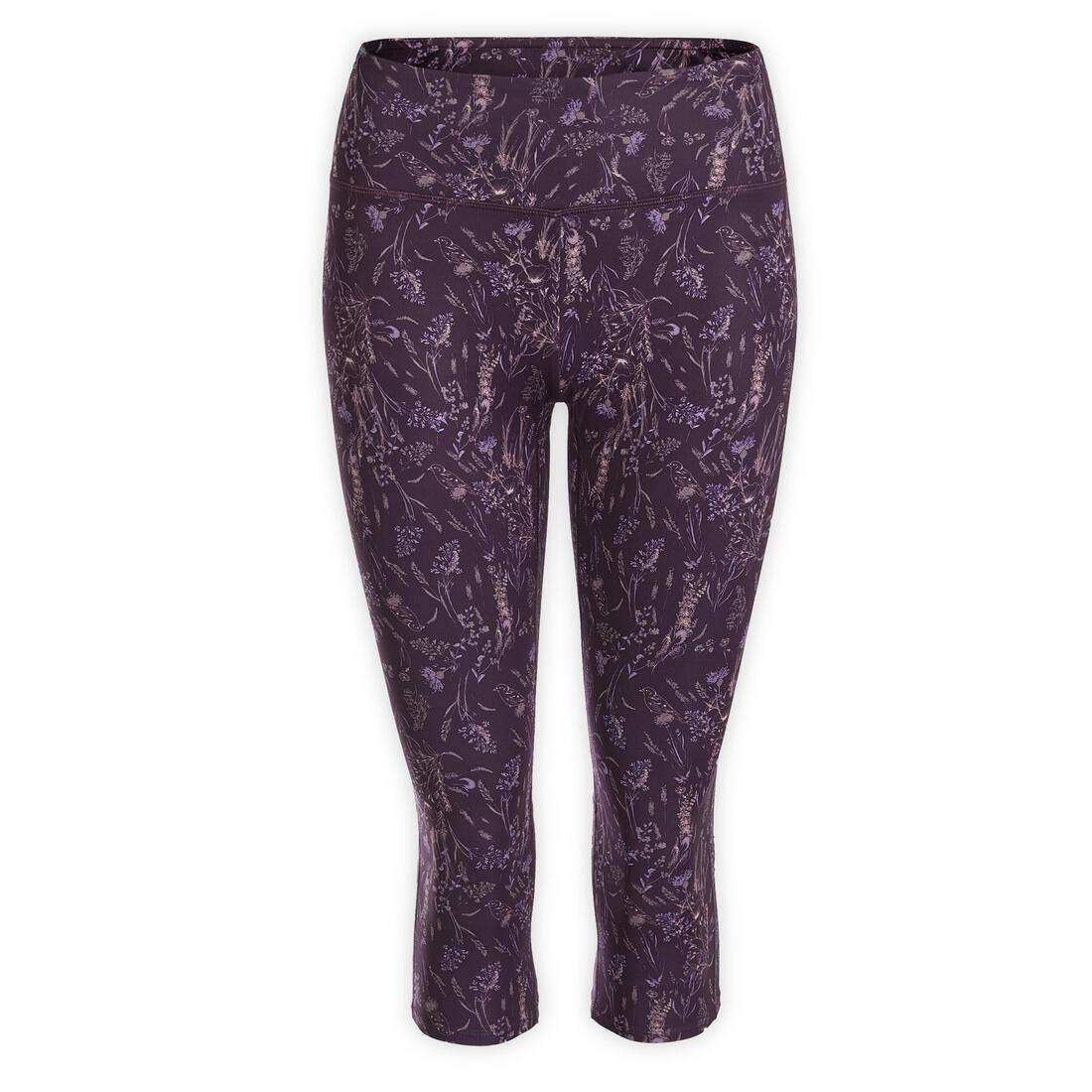 Women Dynamic Yoga Cropped Bottoms, Purple, , large image number 4