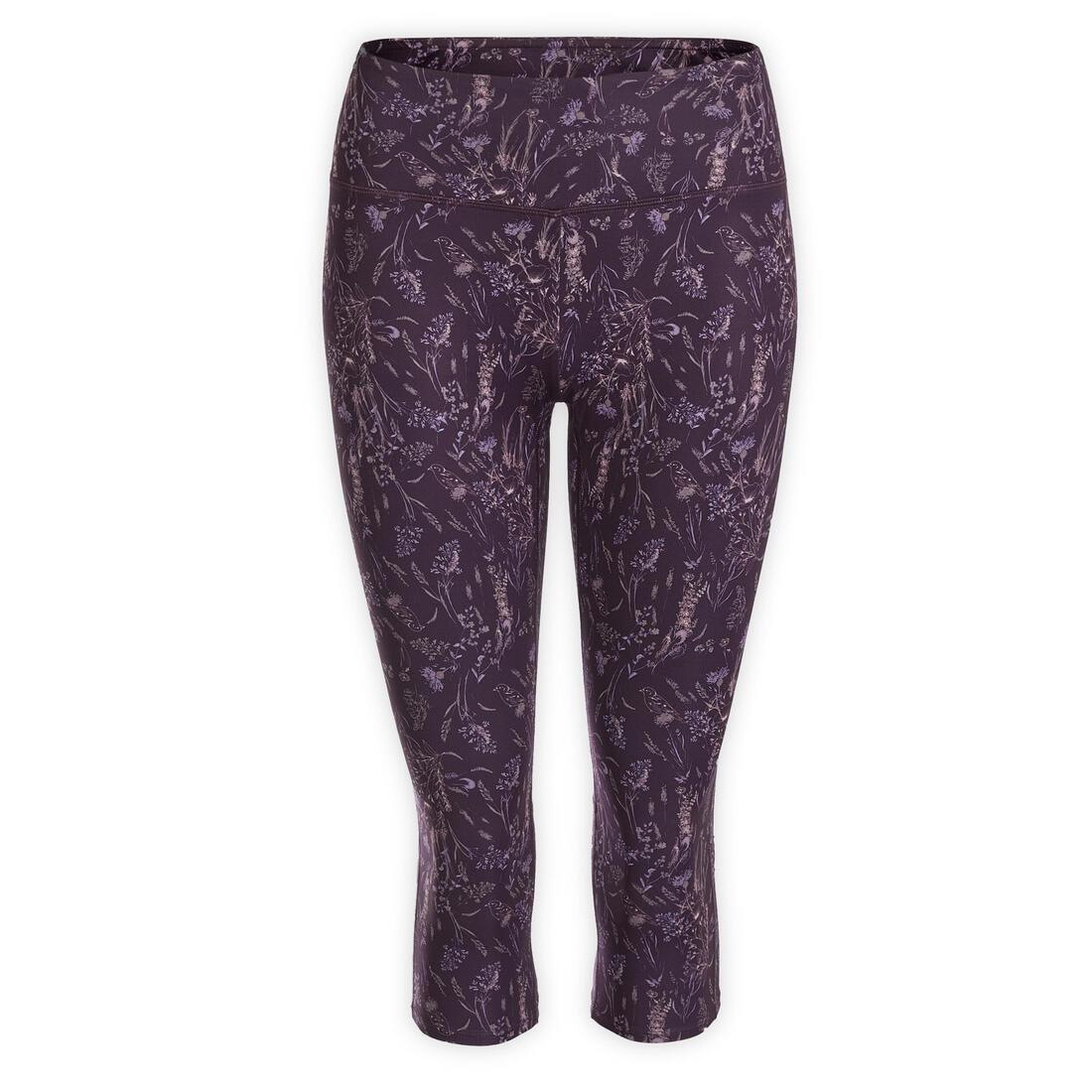 KIMJALY - Women Dynamic Yoga Cropped Bottoms, Purple