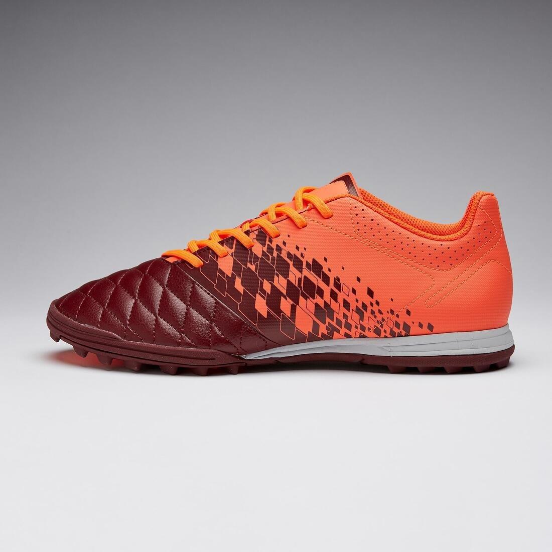 Adult Firm Pitch Football Boots Agility 500 TF, Chocolate Truffle, No Color, large image number 3