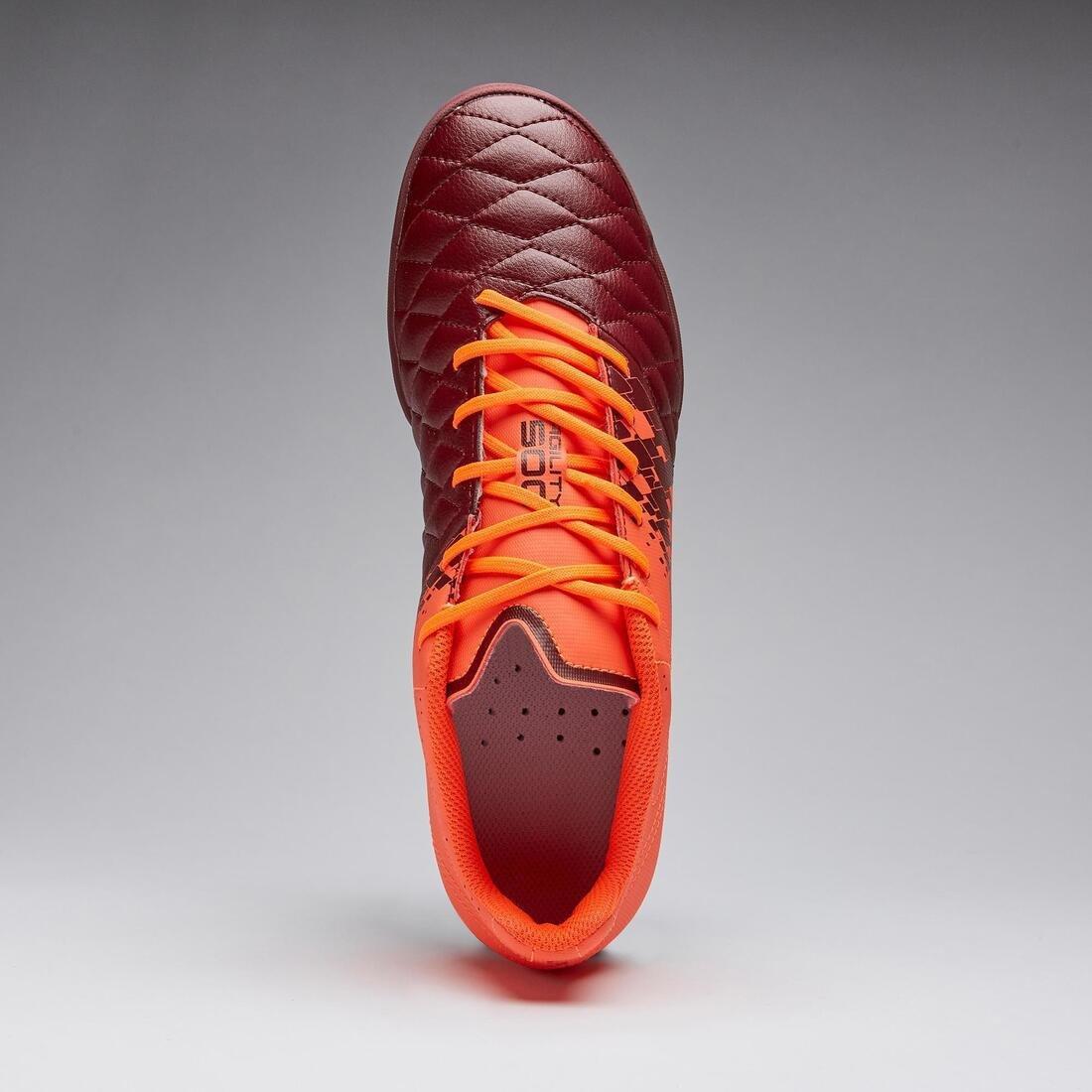 Adult Firm Pitch Football Boots Agility 500 TF, Chocolate Truffle, No Color, large image number 4