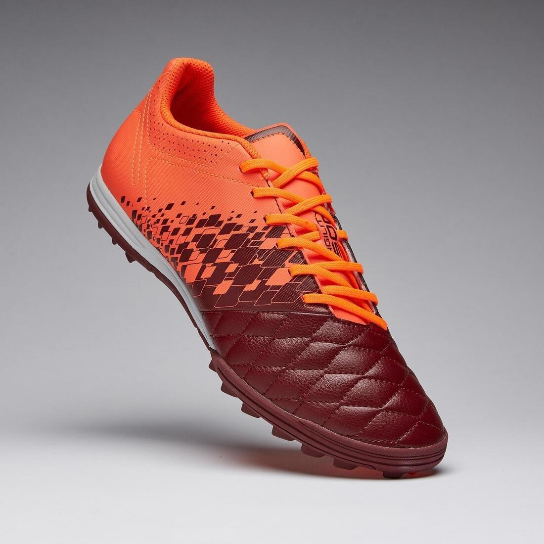 Adult Firm Pitch Football Boots Agility 500 TF, Chocolate Truffle, No Color, large image number 6