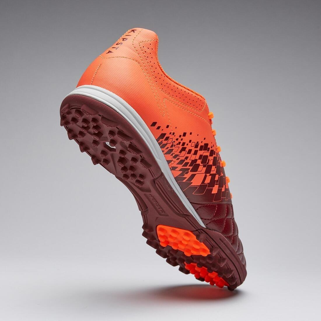 Adult Firm Pitch Football Boots Agility 500 TF, Chocolate Truffle, No Color, large image number 7